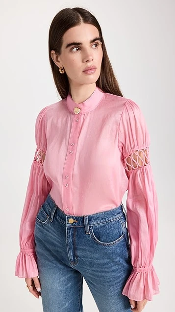 Aje Auguste Frill Cuff Blouse 6 Aje Auguste Frill Cuff Blouse - Image 6