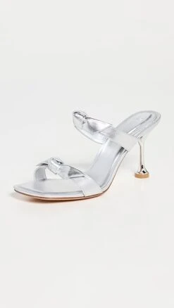 Alexandre Birman Clarita Square Flare 85mm Sandals