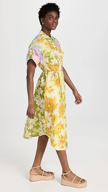 Alemais Elora Patchwork Shirtdress 3 Alemais Elora Patchwork Shirtdress - Image 3