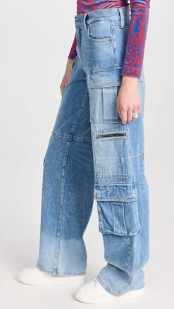 Alice + Olivia Cay Baggy Denim Cargo Jeans -Shop Bop alice465771ef9a 1670351437758 2 0. UX357 QL90