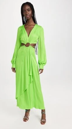 FARM Rio Lime Green Maxi Dress