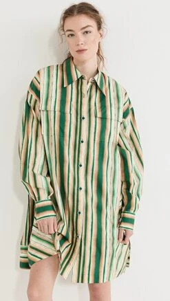 3.1 Phillip Lim Painted Stripe Shirt Dress