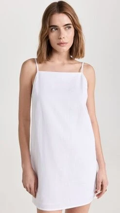 Reformation Kienna Mini Linen Dress