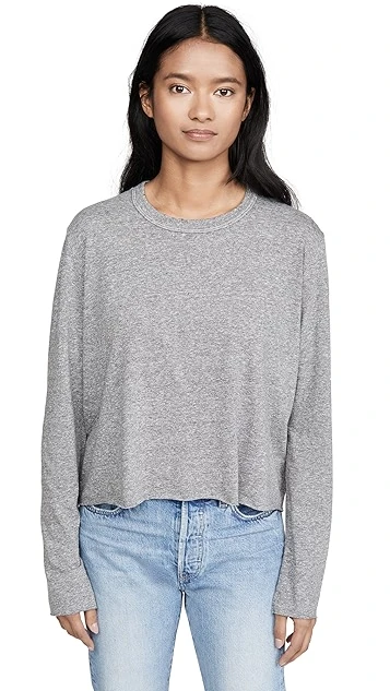 THE GREAT. The Long Sleeve Crop Tee 6 THE GREAT. The Long Sleeve Crop Tee - Image 6