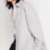 Tibi Classic Menswear Gabe Oversized Shirt